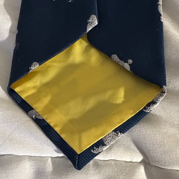 Vintage Crested Clubs by Blanford Poodle Tie - Picture 3 of 4